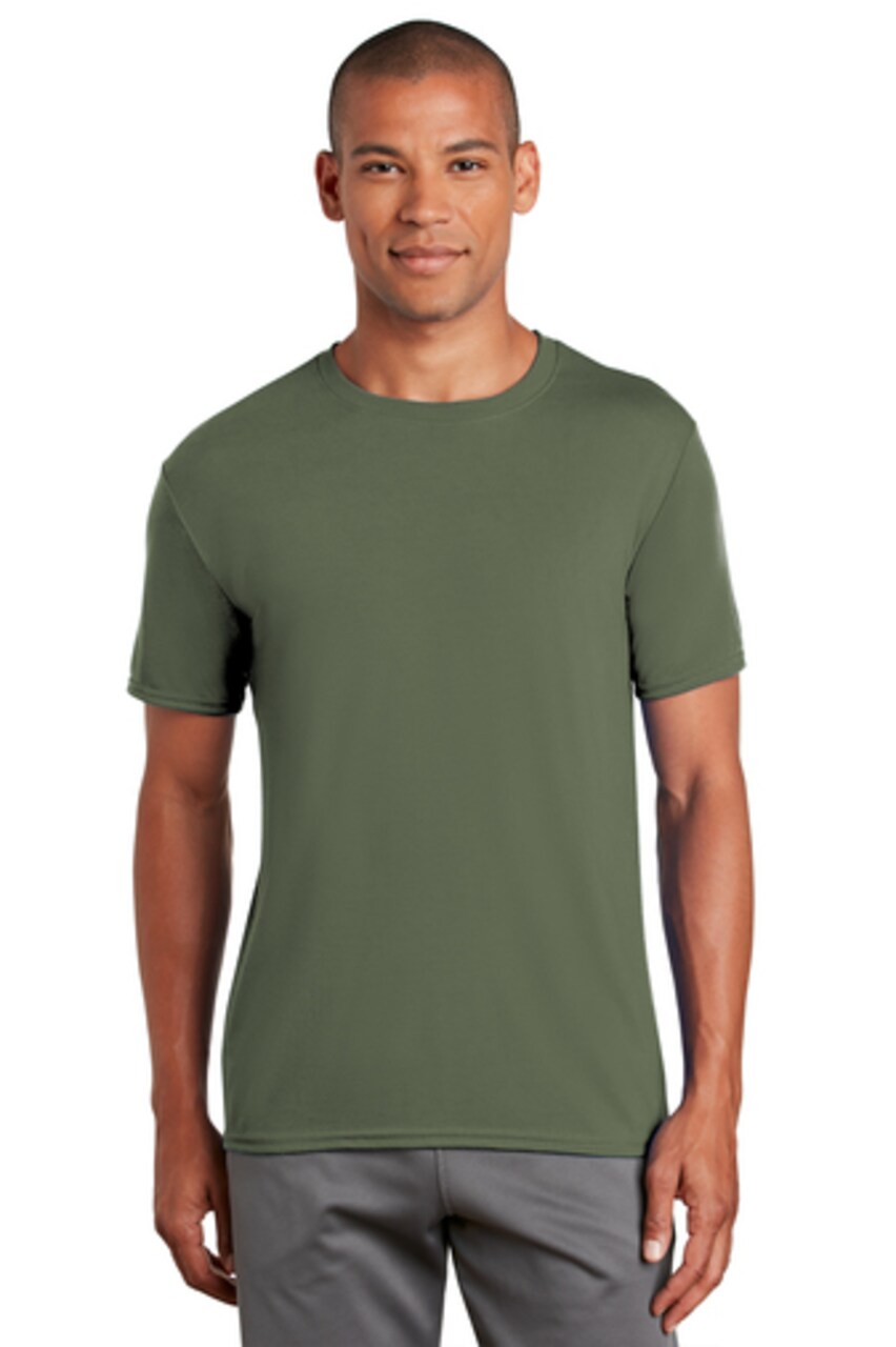Gildan Performance Short Sleeve Crewneck T-Shirt for Gym, Workwear & Training Polyester Tee